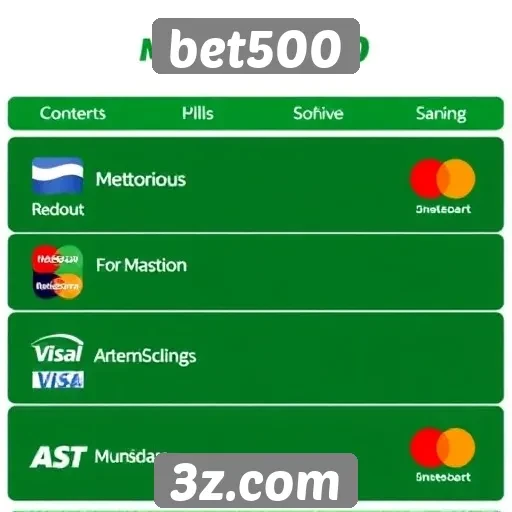 métodos de pagamento disponíveis no bet500