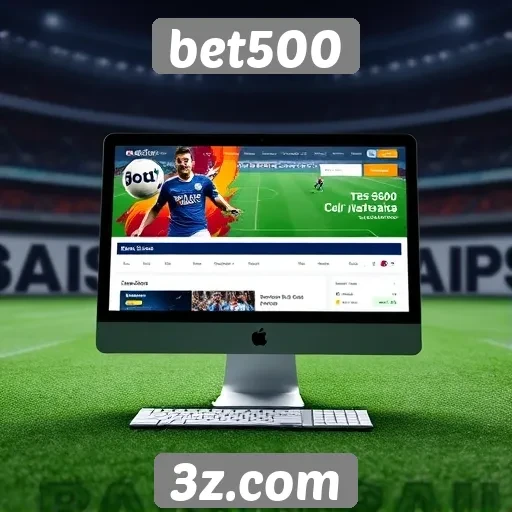 Experiência do usuário e navegação no site bet500